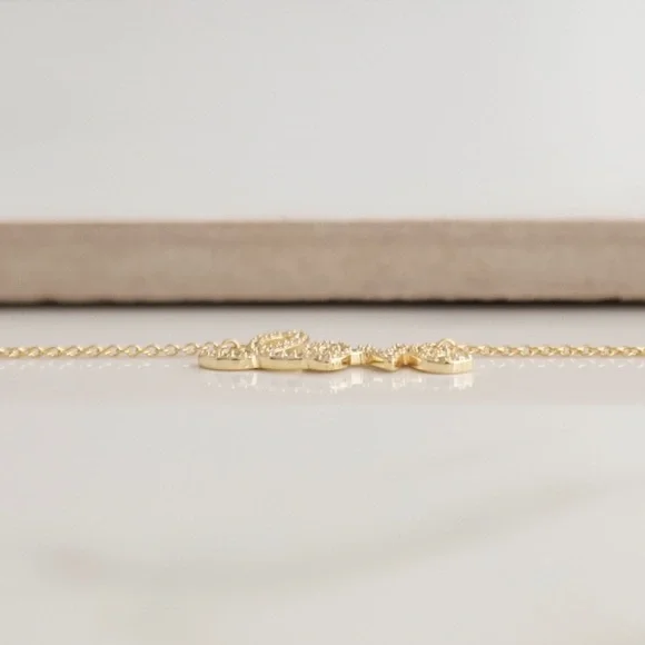 Love Crystal Necklace | 14k Gold Plated - Picture 7 of 8